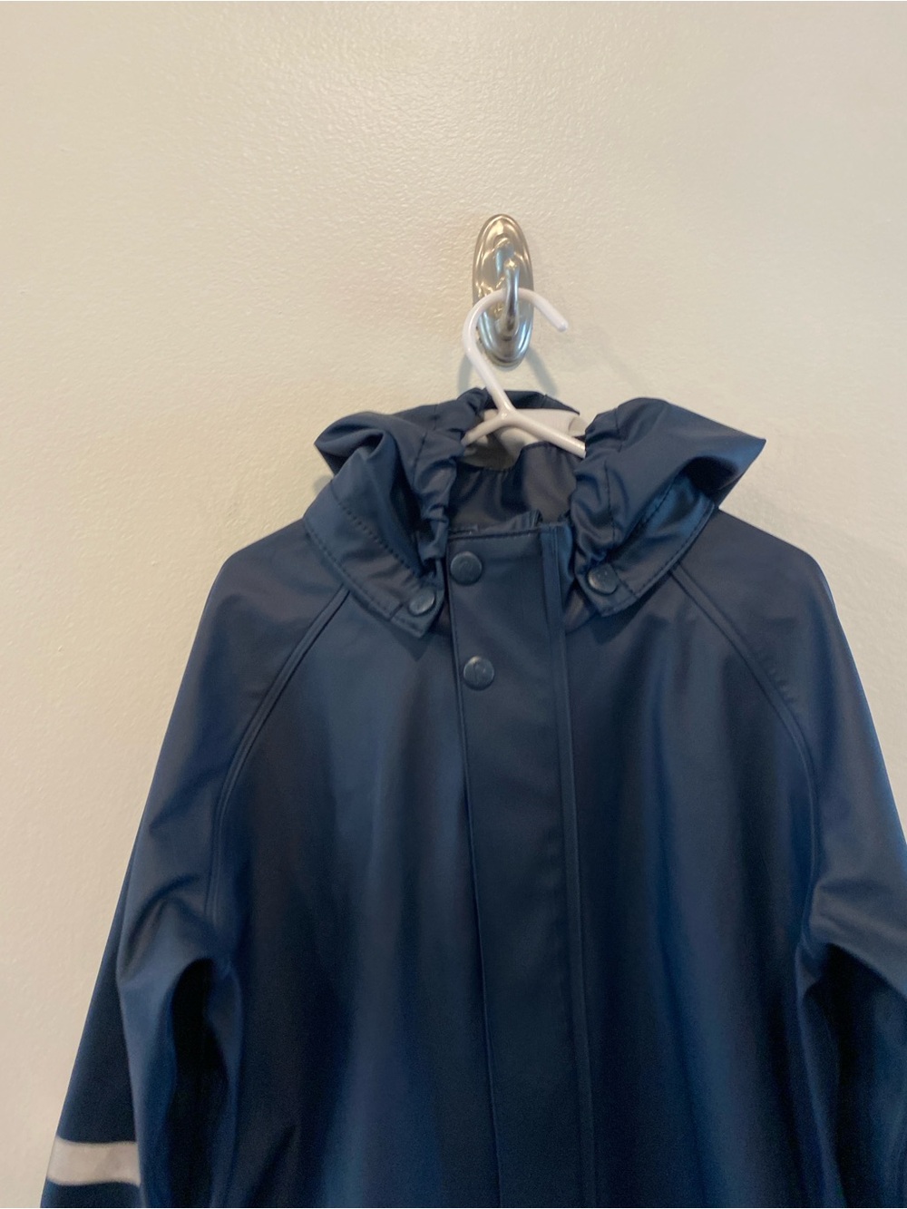 Reima Kids' Rubber Rain Jacket lampi size 4 navy blue waterproof - Picture 2 of 10